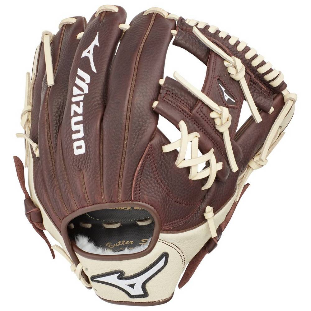 Panske Rukavice Mizuno Franchise Series Infield 11.75" Baseball Káva/Strieborne Vypredaj CJOV62904
